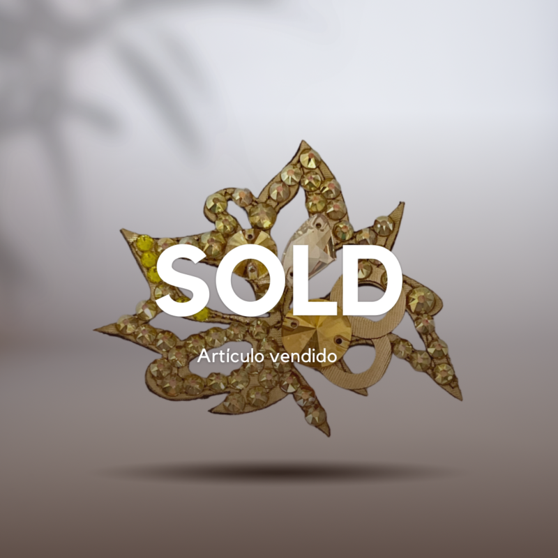 Tocado/broche de Diseño Exclusivo “Golden Bloom”